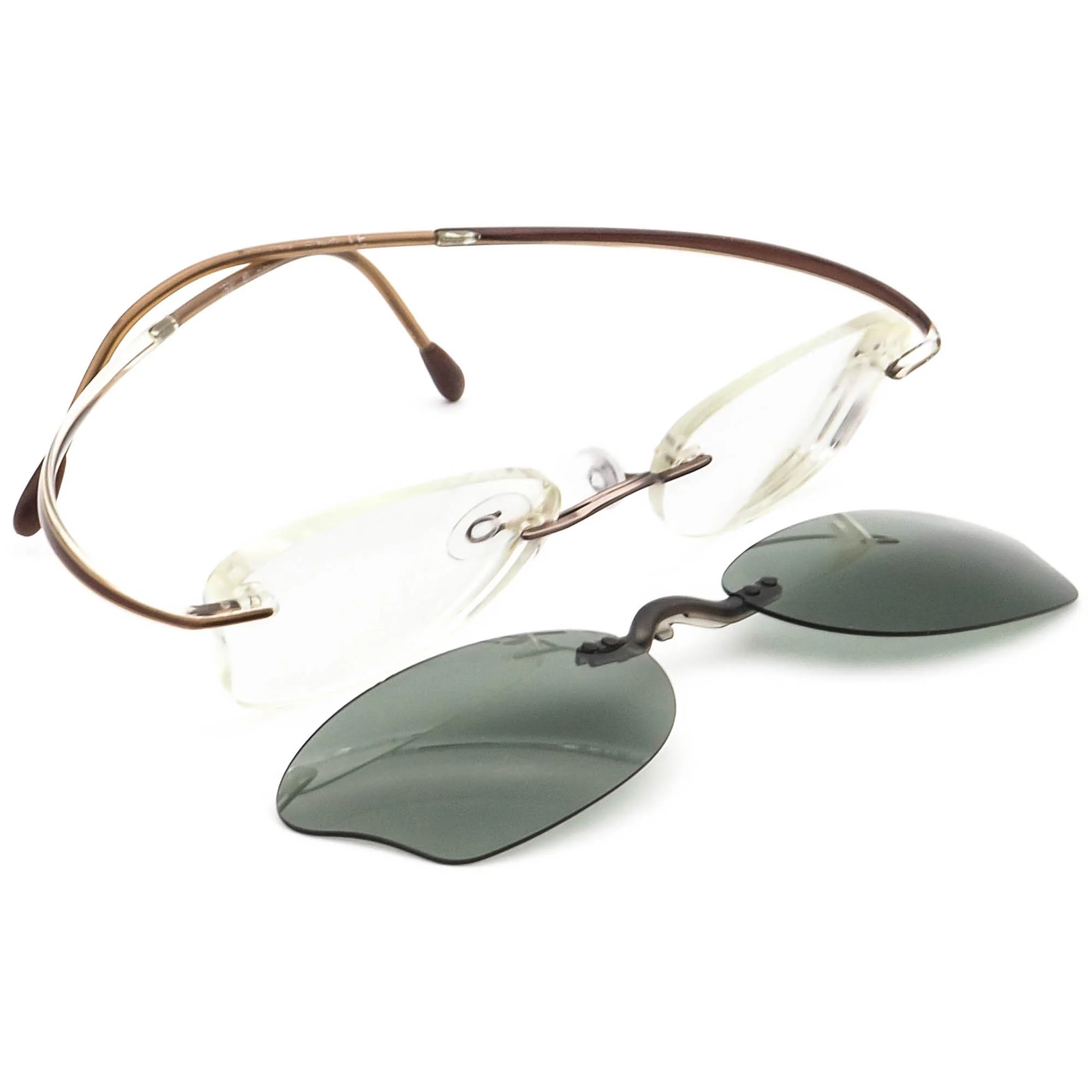 Silhouette 7500 6066 with clip-on shades   47□19 135