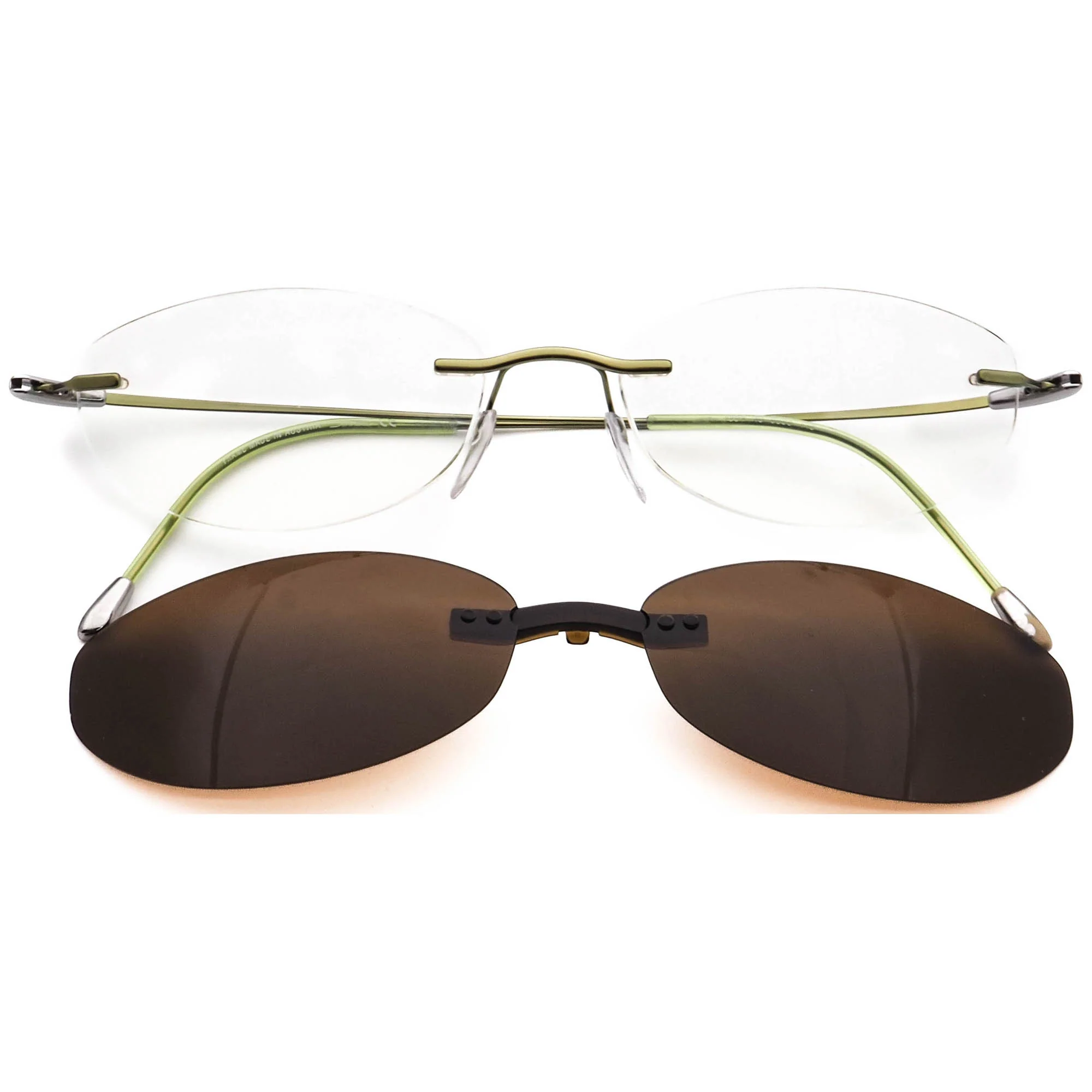 Silhouette 7554 40 6058 Titan with Sunglasses Clip- On   52□19 145 - Image 9
